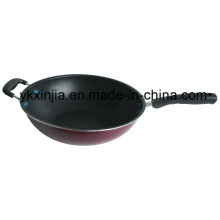 Küchenartikel Carbon Steel Non-Stick Chinesisch Wok mit zwei Griffen